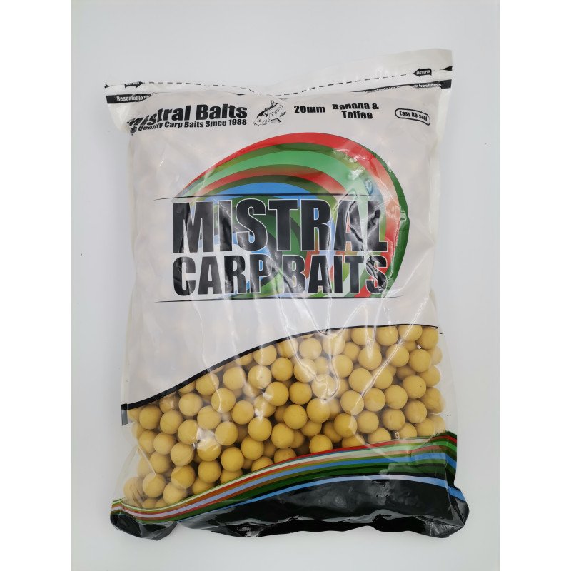 Bouillettes Banana & Toffee Mistral Baits Advanced Range 5kg-Appâts-Carptour