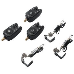 CarpOn® TEK-1 coffret 3 détecteurs de touche + swingers KM set