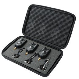 CarpOn® TEK-1 coffret 3 détecteurs de touche + swingers KM set