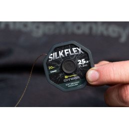 Tresse RidgeMonkey Connexion SilkFlex Soft 25lbs 20m