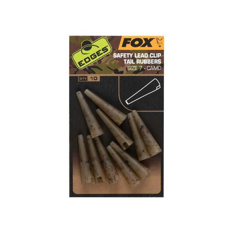 Edges Camo Taille 7 plomb clip tail rubbers Edges Safety Fox Lead Clips Tail Rubbers Taille 7 Camou-Outils et Accessoires-Carptour