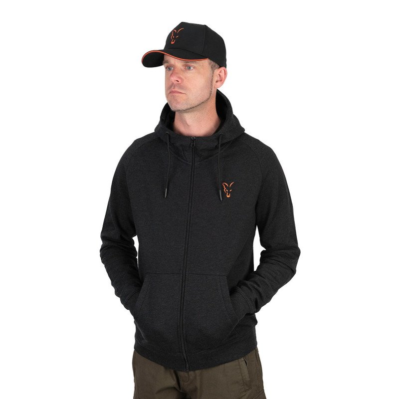 New Hoody Lightweight Fox black Orange-Vêtements-Carptour