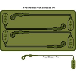 Coffret Z-Carp/Radical pour 4 Swingers rigides Free Climber
