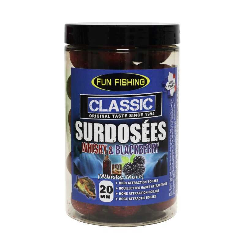 Bouillettes Classic Surdosées Fun Fishing Whisky Blackberry 240g 20mm Bouillettes Classic Surdosées Fun Fishing Whisky Blackberry 240g 20mm-Appâts-Carptour