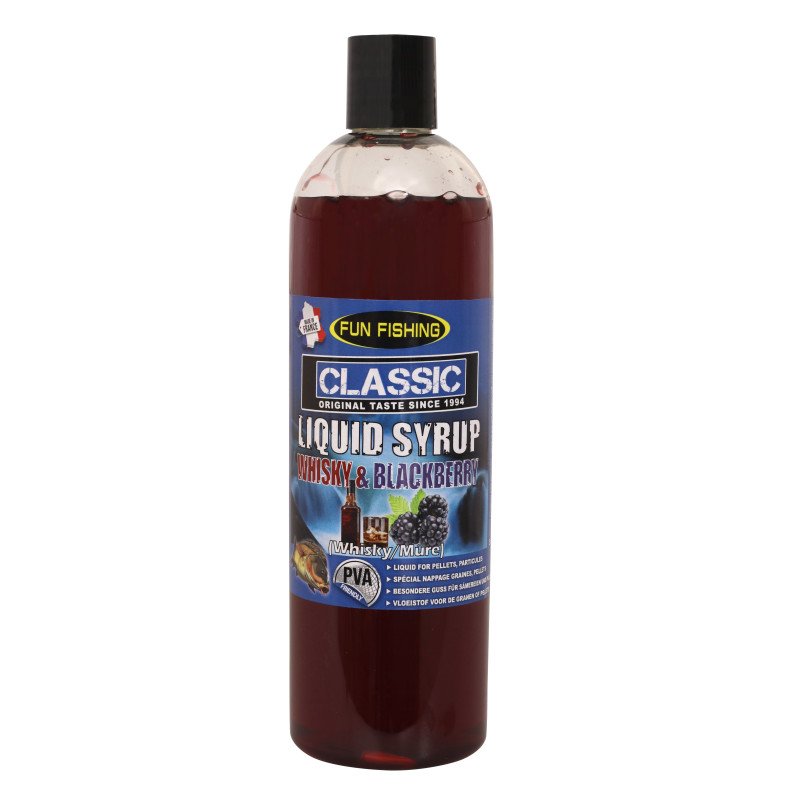 Liquid Syrup Classic Fun Fishing Whisky Blackberry 480ml-Appâts-Carptour