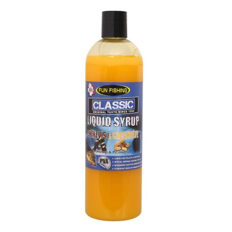 Liquid Syrup Classic Fun Fishing Chènevis Cacahuète 480ml