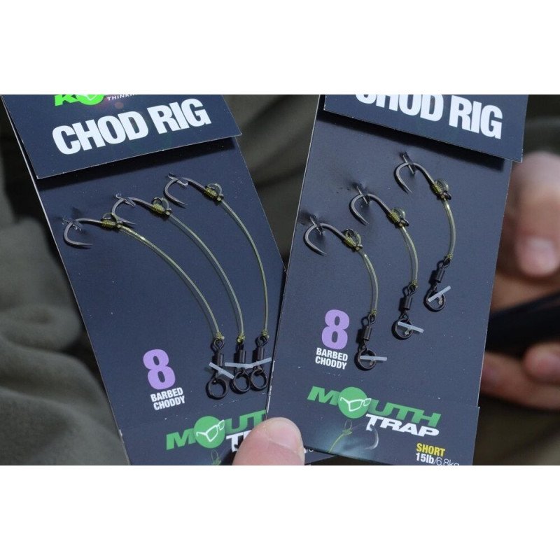 Bas de ligne korda Chod Rig Short Barbed taille N°8-Hameçons-Carptour