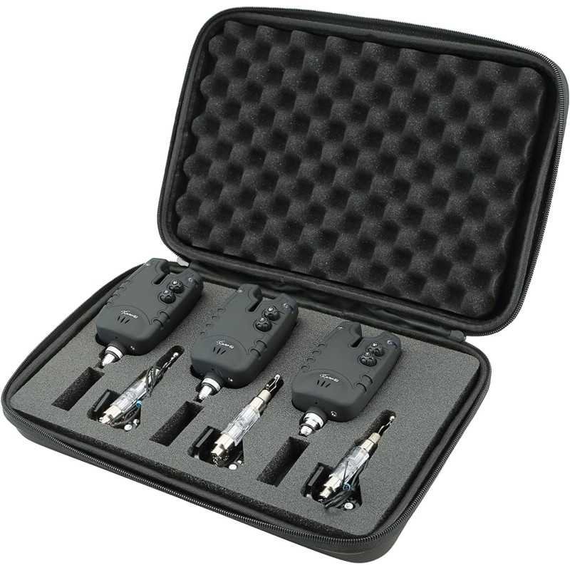 Coffret CarpOn® 3 détecteurs de touche et 3 indicateurs lumineux LED Coffret CarpOn® 3 détecteurs de touche et 3 indicateurs lumineux LED-Electronique-Carptour