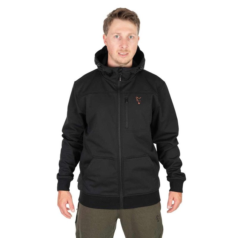 New Veste Fox Black & Orange Soft Shell Jacket-Vêtements-Carptour