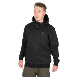 New Veste Fox Black & Orange Soft Shell Jacket