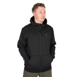 New Veste Fox Black & Orange Soft Shell Jacket