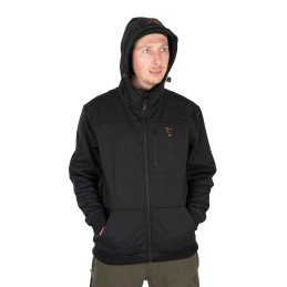 New Veste Fox Black & Orange Soft Shell Jacket