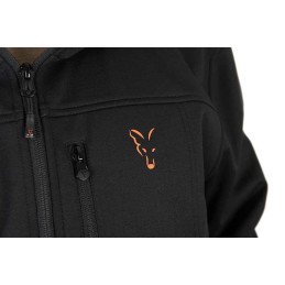 New Veste Fox Black & Orange Soft Shell Jacket