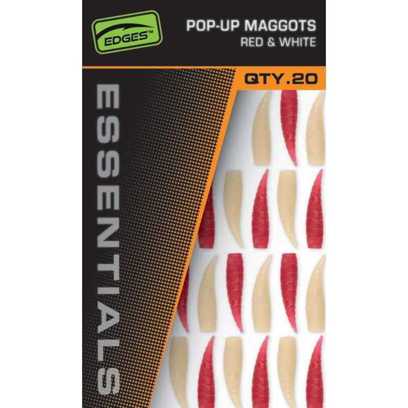 Fox pop-up Maggots rouges et blancs (x 20) Fox pop-up Maggots rouges et blancs (x 20)-Appâts Artificiels-Carptour