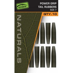 Manchons Fox Edges Naturals Power Grip Tail Rubbers taille 7