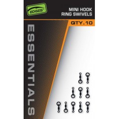 Mini Emerillon Fox Edges Mini Hook Ring Swivels (par 10)