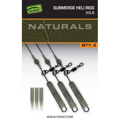 Montage Fox Naturals Submerge Heli Rigs (par 3)