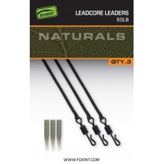 Montage Fox Naturals Leadcore leaders (par 3)