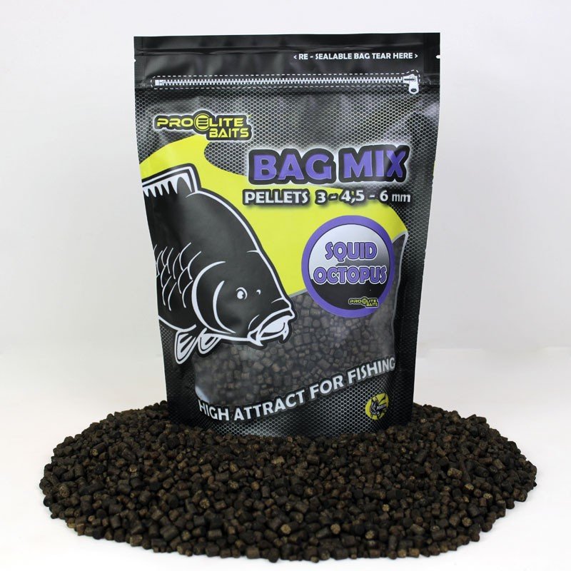 Pellets ProElite Baits Squid  & Octopus Bag Mix 3-4, 5-6mm 800gr-Appâts-Carptour