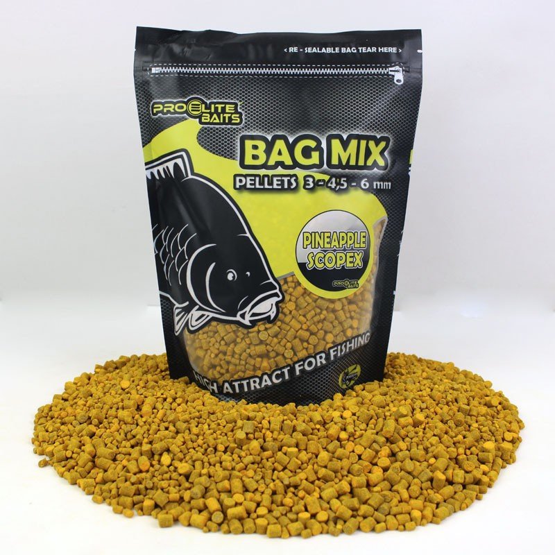 Pellets ProElite Baits Pineapple & Scopex Bag Mix 3-4, 5-6mm 800gr-Appâts-Carptour