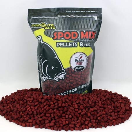 Pellets 8mm ProElite Baits  Spod Mix Robin Red 1.8kg