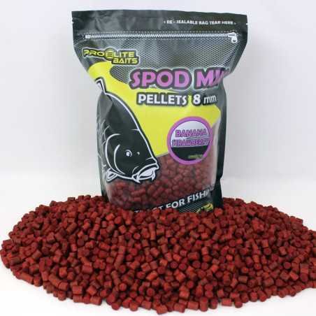 Pellets 8mm ProElite Baits Spod Mix Banana & Strawberry 1.8kg
