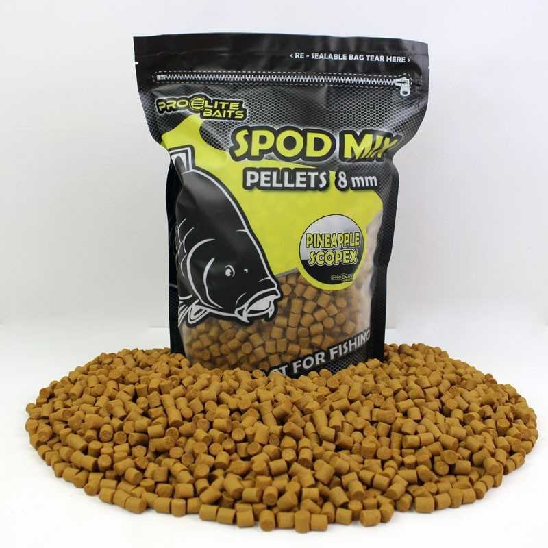 Pellets 8mm ProElite Baits Spod Mix Pineapple & Scopex 1.8kg Pellets 8mm ProElite Baits Spod Mix Pineapple & Scopex 1.8kg-Appâts-Carptour