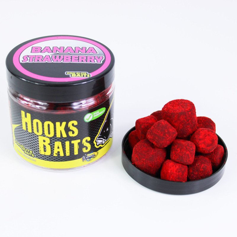 Pellets 14/20mm ProElite Baits Banana & strawberry Hook Baits Powder Dip-Appâts-Carptour