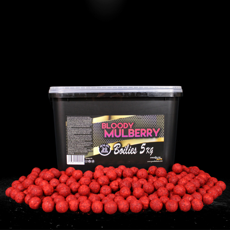 Bouillettes ProElite Baits Bloody Mulberry Gold seau de 5kg 20mm-Appâts-Carptour