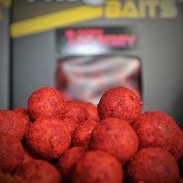 Bouillettes ProElite Baits Bloody Mulberry Gold seau de 5kg 20mm