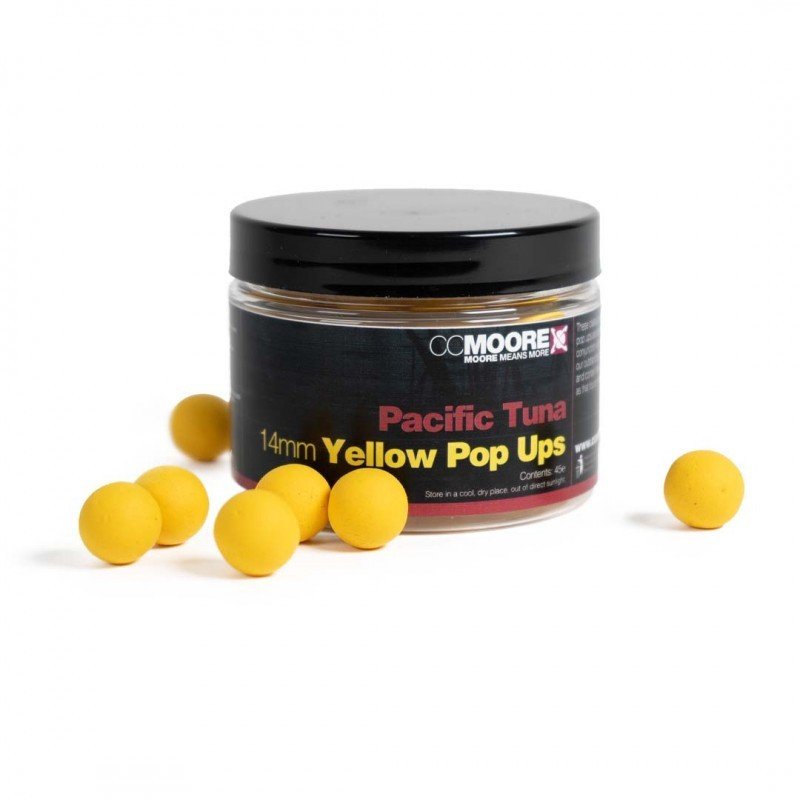 Pop-Ups Pacific Tuna Yellow CCMoore 14mm (45pcs)-Appâts-Carptour