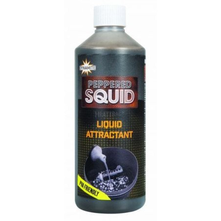 Liquide Attractant Dynamite Baits Peppered Squid 500ml