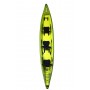 Kayak Gonflable Carptour Trois personnes Vert Citron 480cm / 80cm