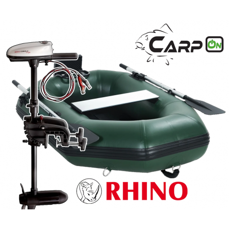 Pack navigation moteur Rhino VX24 et Bateau Gonflable Carpon 1,80m Kaki