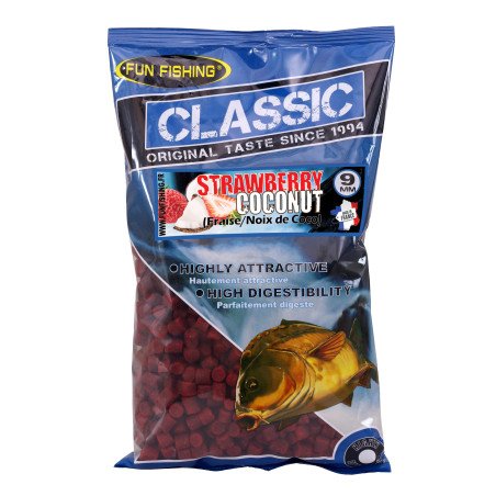 Pellets Fun Fishing Classic Strawberry & Coconut 9mm 700g