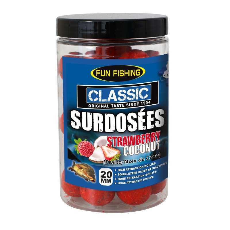 Bouillettes Surdosées Classic Fun Fishing Stawberry & Coconut 240g 20mm-Appâts-Carptour