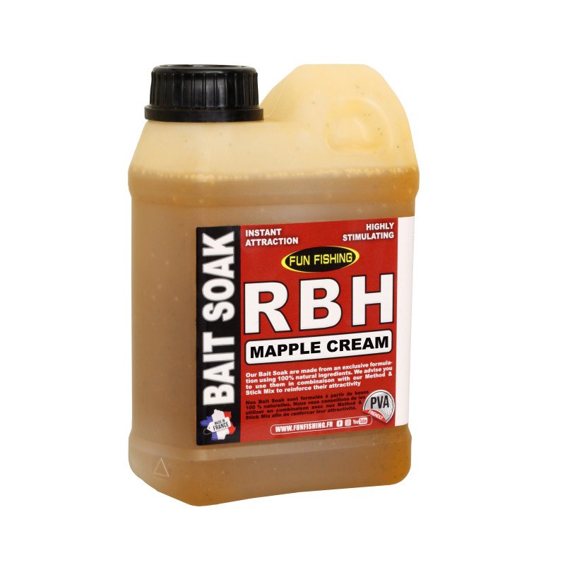 RBH Bait Soak System Mapple Cream Fun Fishing 1 Litre-Appâts-Carptour