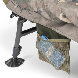 Bedchair Indulgence  8 pieds HD40 Sleep System Camo Wide Nash