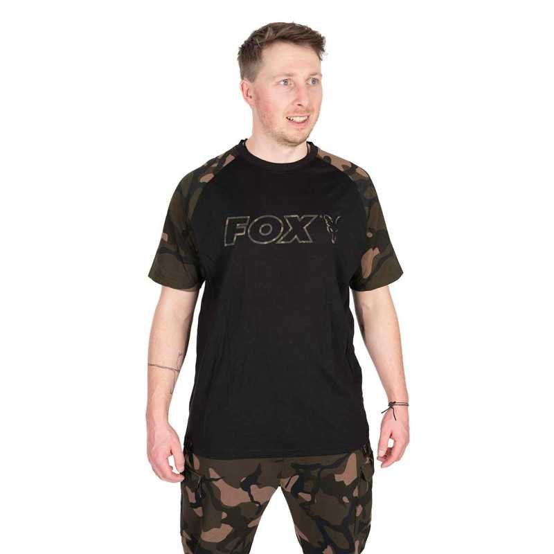T-Shirt Black & Camo Outline T Fox T-Shirt Black & Camo Outline T Fox-Vêtements-Carptour