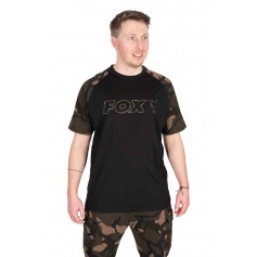 T-Shirt Black & Camo Outline T Fox