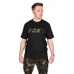 T-Shirt Black & Camo Logo T Fox