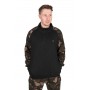 Sweat LW Black & Camo qtr zip Fox