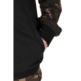 Sweat LW Black & Camo qtr zip Fox