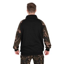 Sweat LW Black & Camo qtr zip Fox