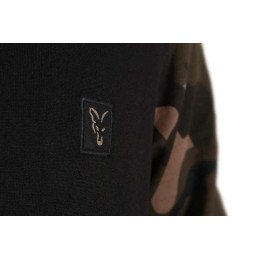 Sweat LW Black & Camo qtr zip Fox