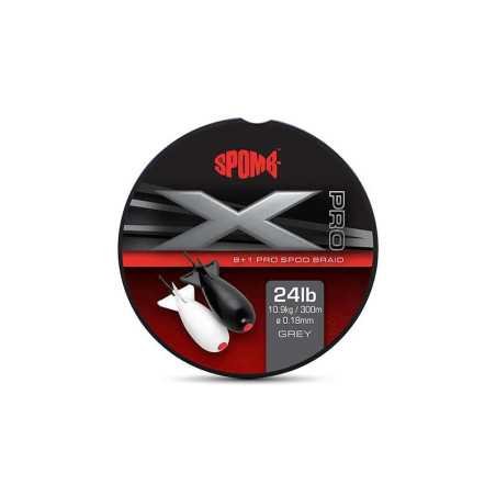 Tresse Spomb X Pro Braid Grey 8+1 0.18mm 24lbs