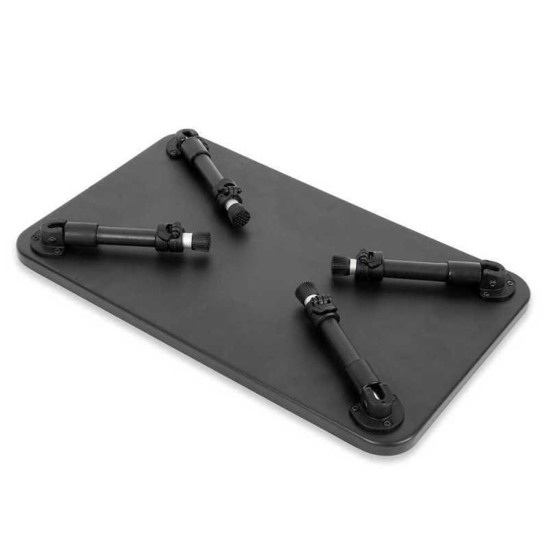 Table De Bivouac Pêche à La Carpe En Alliage Aluminium - Pieds Réglables Et Antidérapants, Pliable (Vert Militaire) - 9