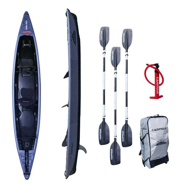 Kayak Gonflable Carptour Trois personnes Grey 480cm / 80cm Kayak Gonflable Carptour Trois personnes Grey 480cm / 80cm-Navigation-Carptour
