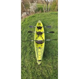 Kayak Gonflable Carptour Trois personnes Vert Citron 480cm / 80cm