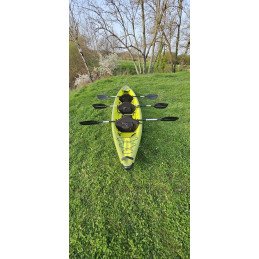 Kayak Gonflable Carptour Trois personnes Vert Citron 480cm / 80cm